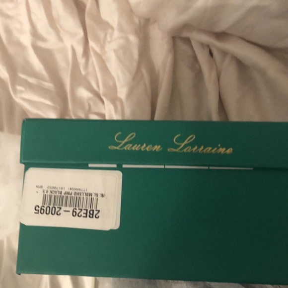 BNIB Lauren Lorraine Sparkly Black Heels Sz 9 & 1/2 - Picture 5 of 7